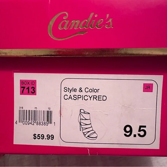 Candie's CA Spicy Red Heels Women's Size 9.5 NIB - Picture 7 of 7